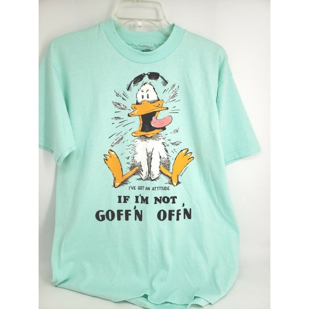 1987 Airwaves I've Got Attitude If I'm Not  GOFF'N OFF'N Hanes 50/50 USA Single